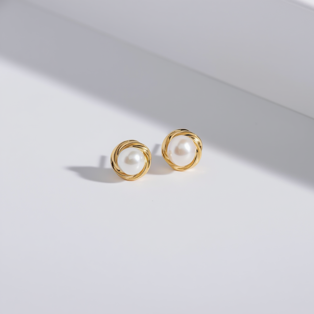 Pearl Button Studs