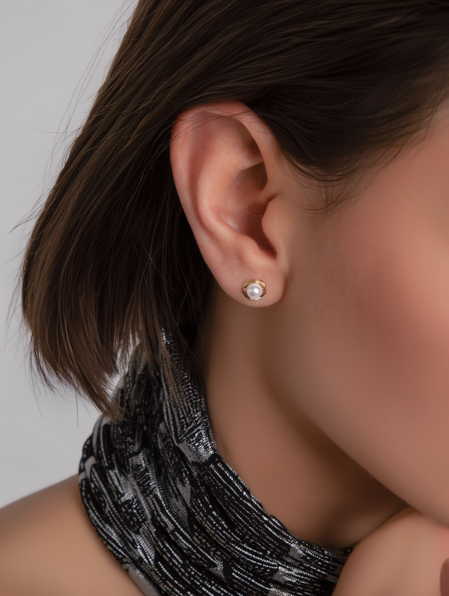 Pearl Button Studs