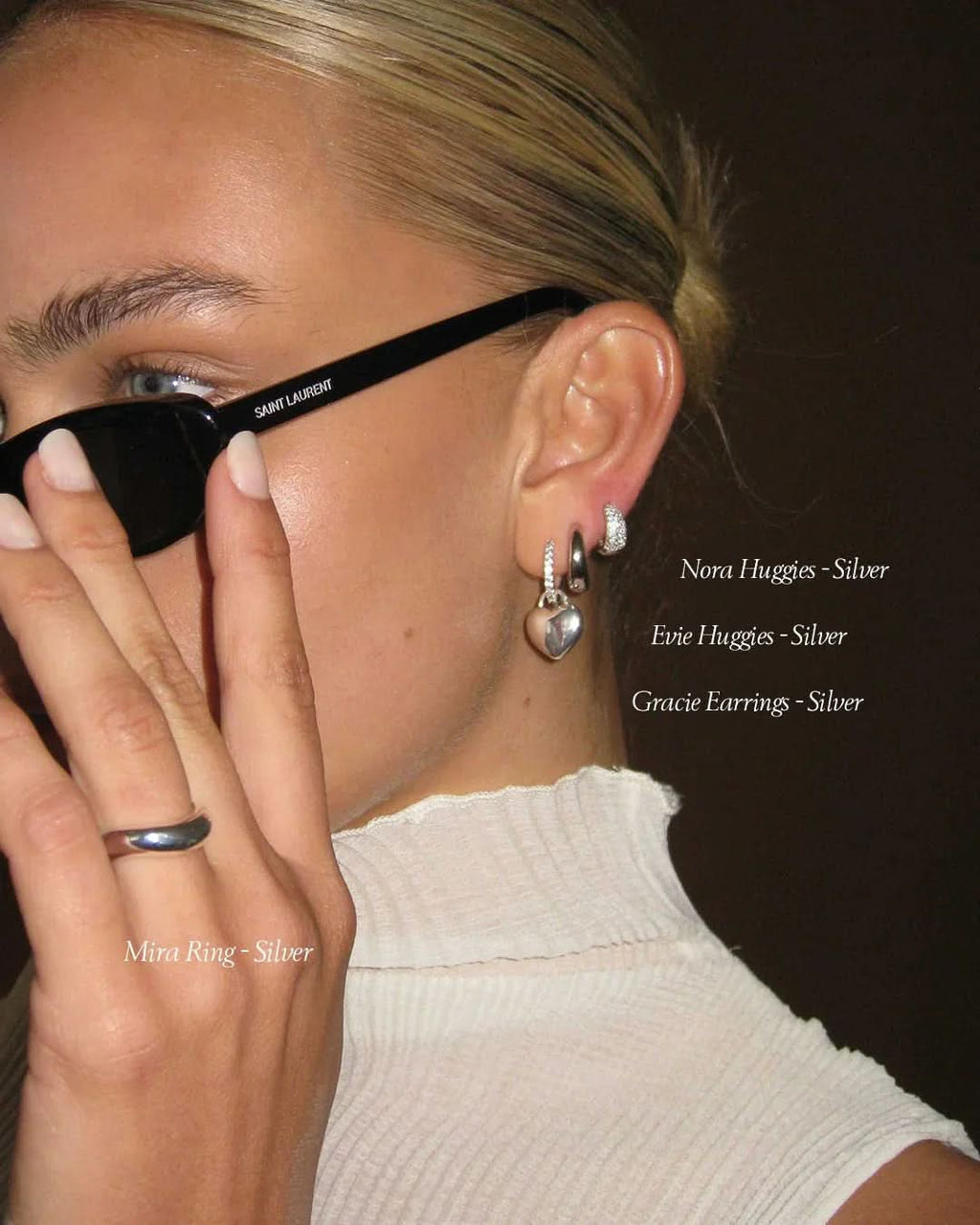 Amara Earrings – Silver